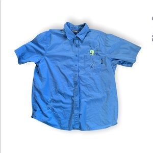 Vintage Looney Tunes Embroidered Tweety Button down T-shirt Sz. 18w-20w